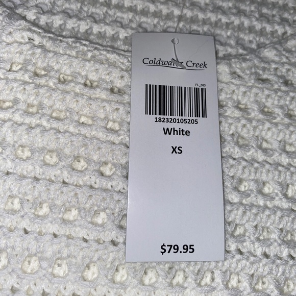 NWT Goldwater Creek Crochet Sweater - Picture 3 of 5
